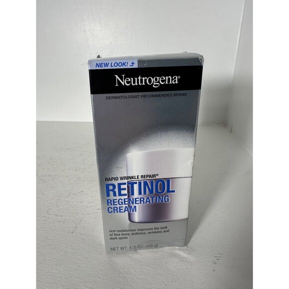Neutrogena Rapid Wrinkle Repair Retinol Regenerating Cream 1.7 Oz Anti-Aging Moi - Picture 2 of 5